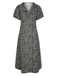 Illana Zebra Dress Black