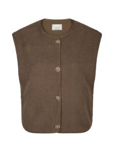 Mariko Teddy Vest Taupe