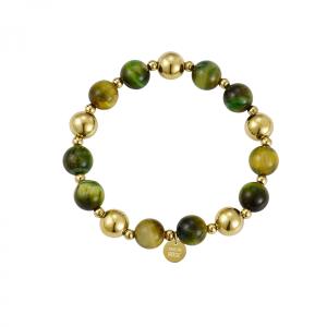KELLY BRACELET GREEN TIGER EYE/GOLD