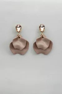 Leaf Earrings Peartl Nougat Cz