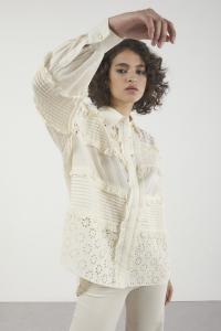 Broderie Anglaise Shirt Vaniglia