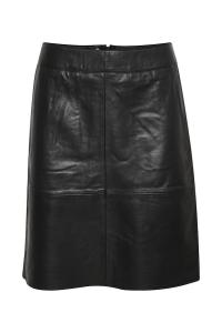 CUberta Leather Skirt Black