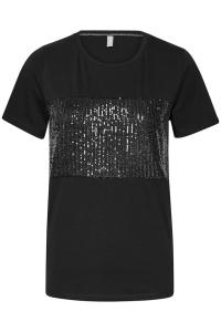 CUgith Sequin T-Shirt Black