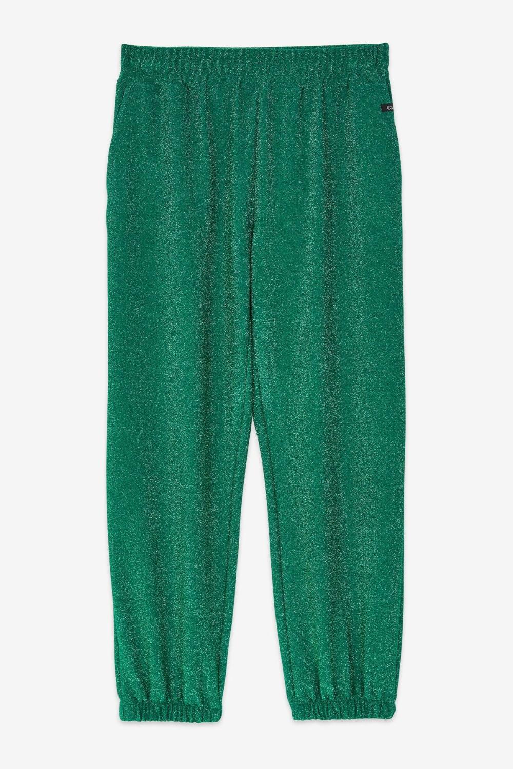 Trousers With Lurex Brilliante Green