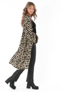 Faye Kaftan Black/ Sand