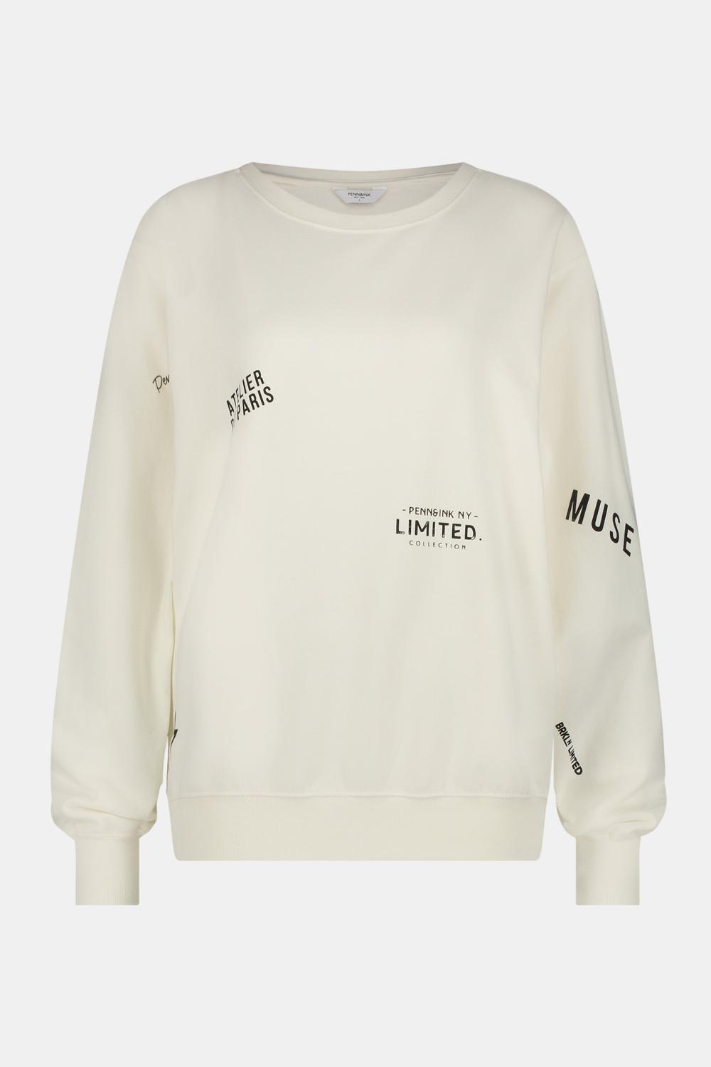 Soft Sweater Limited Ecru Black