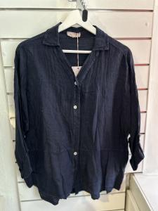 Linen Shirt Navy