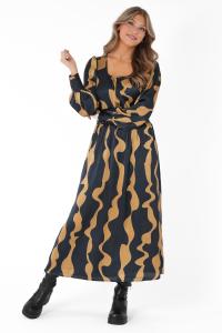 Bthany Dress Midnight Blue/ Gold