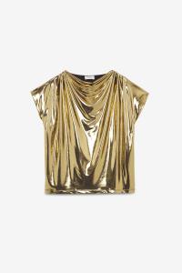 Top with vinyl effect gold