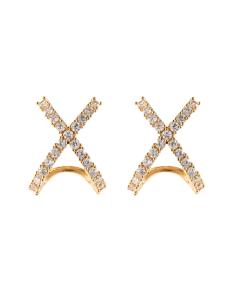 Cross Earring Gold