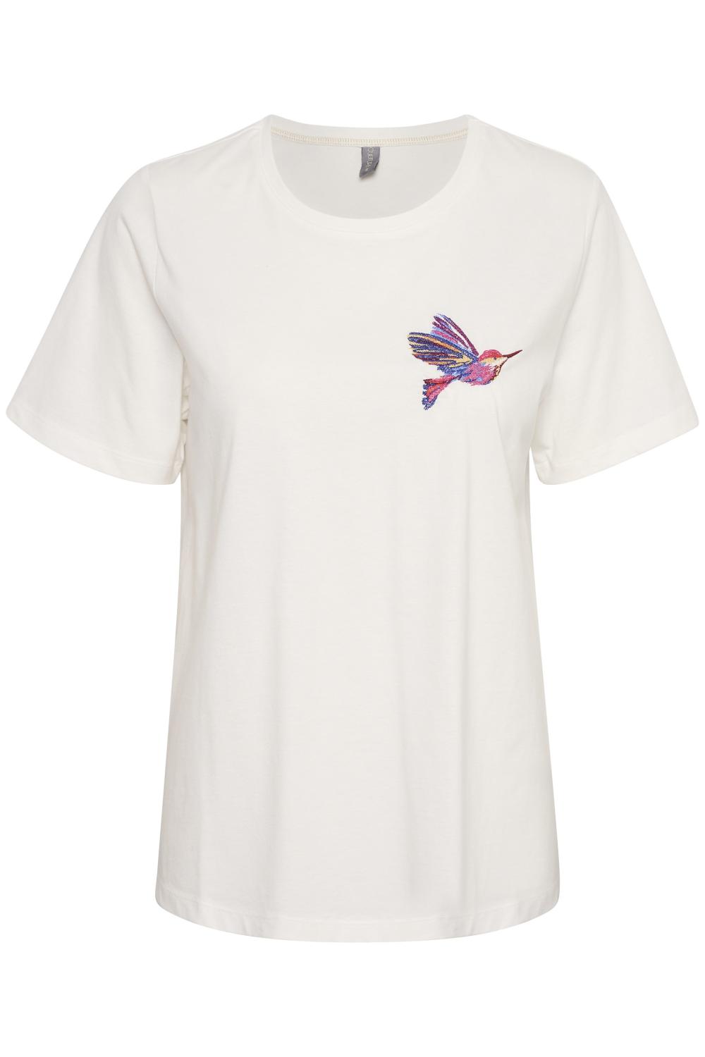 CUamora T-shirt Spring Gardenia Vit