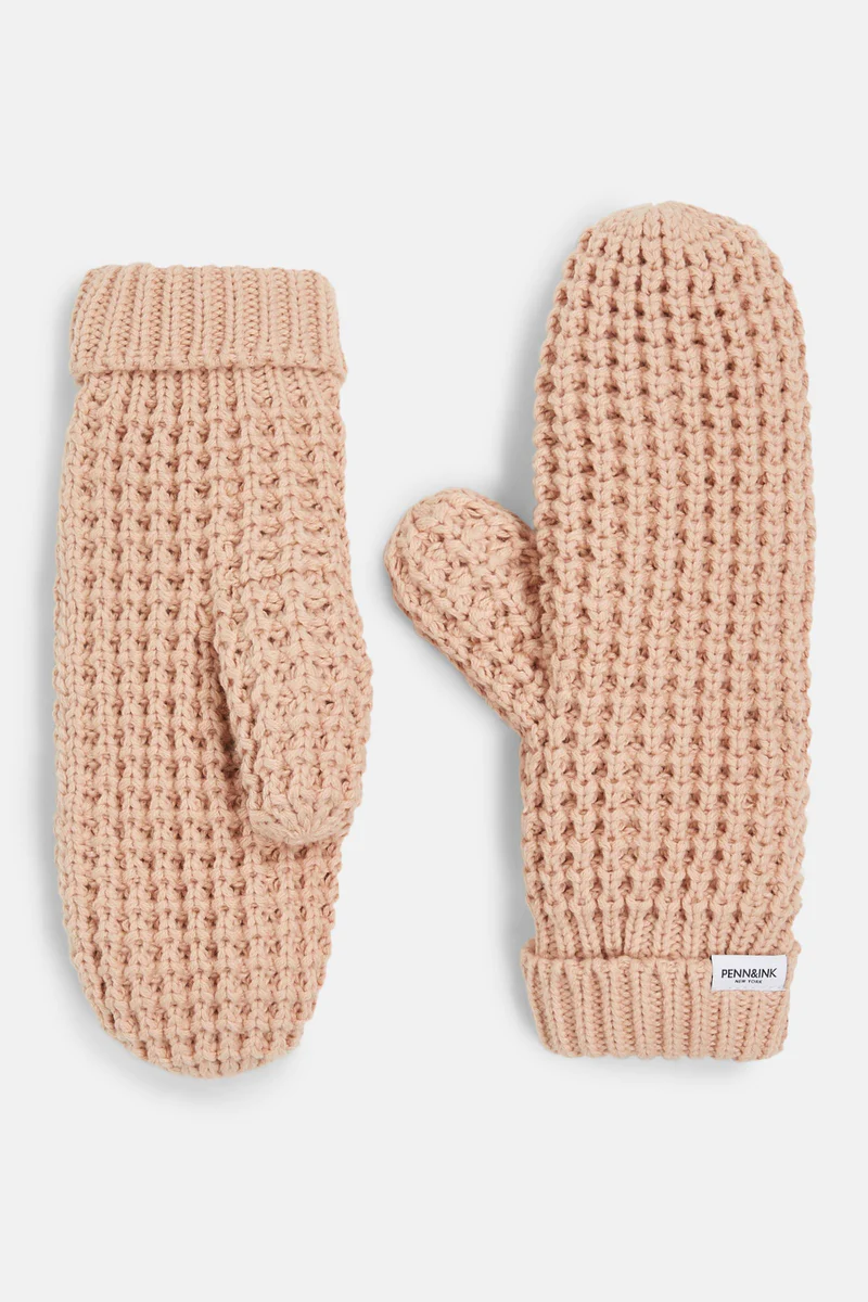 Mittens Pink Sand One Size
