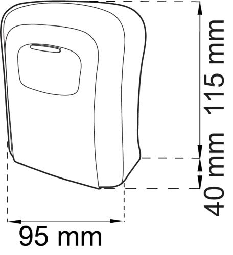 Nyckelskåp Habo 103 vit