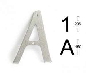 Husbokstav A  • 150mm mattkrom
