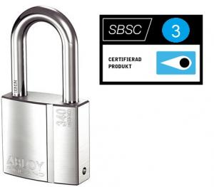 Abloy Hänglås PL340/50, Klass 3