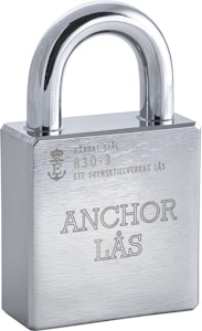 Anchor Hänglås 830-3 • utan cylinder