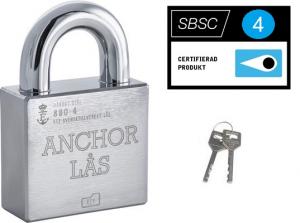 Anchor Hänglås 880-4, Klass 4