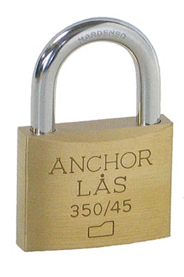 Hänglås 45mm Anchor 350/45 lika låsning 41