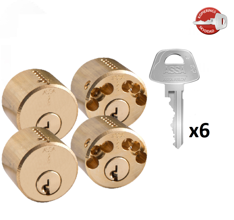 Assa Cylinderpar 1212 • LL2 • 6 Nycklar