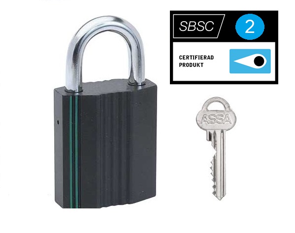 Assa Hänglås 2740, Klass 2 efter nyckel