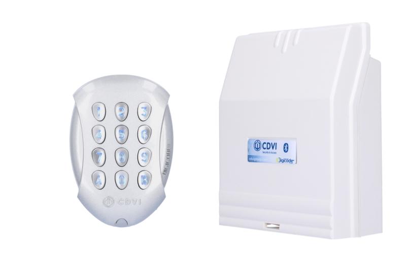 CDVI Kodlås Galeo BT Silver med styrbox