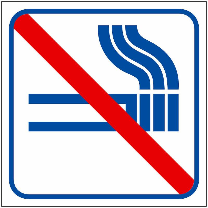 Dekal skylt, Rökning förbjuden 5-pack