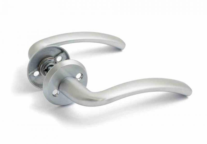 Ytterdörrhandtag Oslo, borstad krom