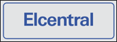 Skylt Elcentral