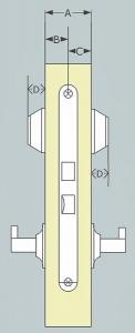 Mått för dubbel Oval cylinder