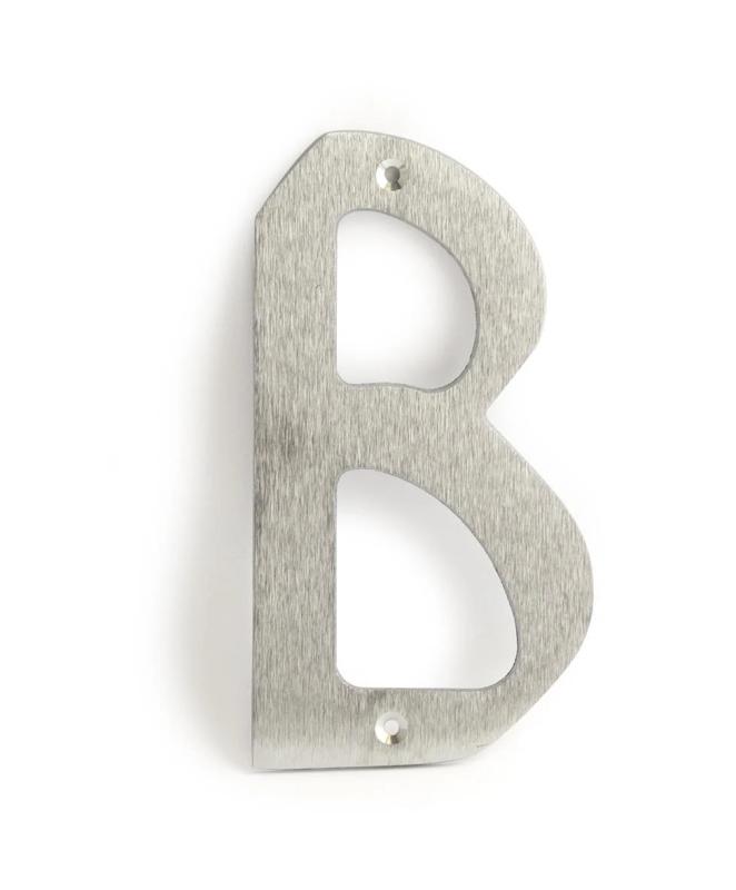 Husbokstav B  • 150mm mattkrom