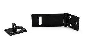 Ledhasp svart 90mm