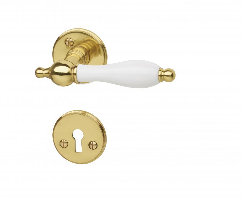 Innerdörrhandtag Habo A9686 Polerad mässing