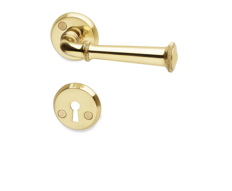 Innerdörrhandtag Bergamon, polerad  mässing