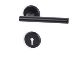 Innerdörrhandtag Lyon, svart aluminium