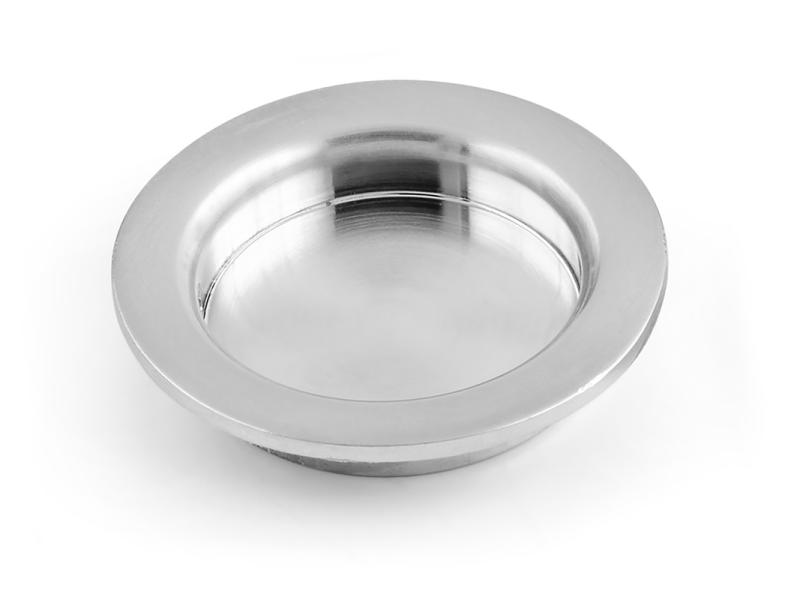 Skjutdörrshandtag habo 292, Borstad krom