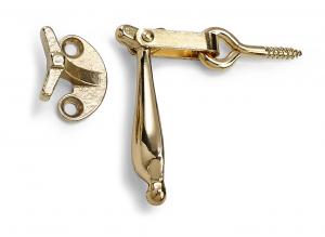 Fönsterlås 1324 polerad mässing