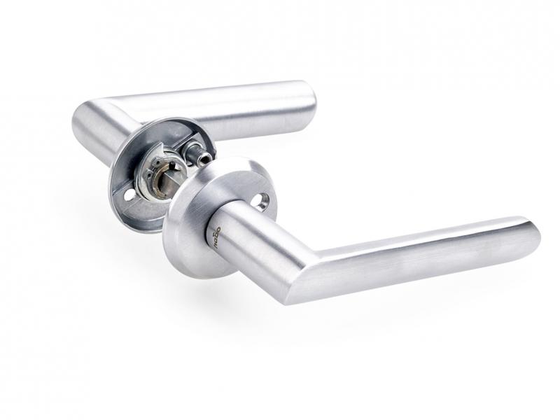 Ytterdörrhandtag New York, borstad krom