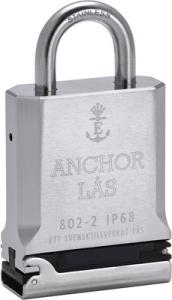 Hänglås Anchor 802-2 B25 IP68, utan cylinder