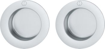 Skjutdörrshandtag Hoppe 499, F1 silver