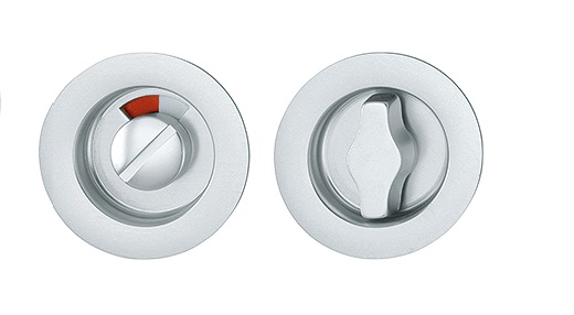 Skjutdörrsbeslag WC Hoppe 499, F1 silver