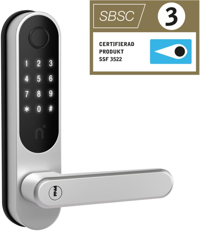 Nimly Kodlås Touch Pro fingerläsare Silver