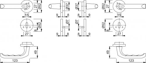 Hoppe London ID Handtag silver