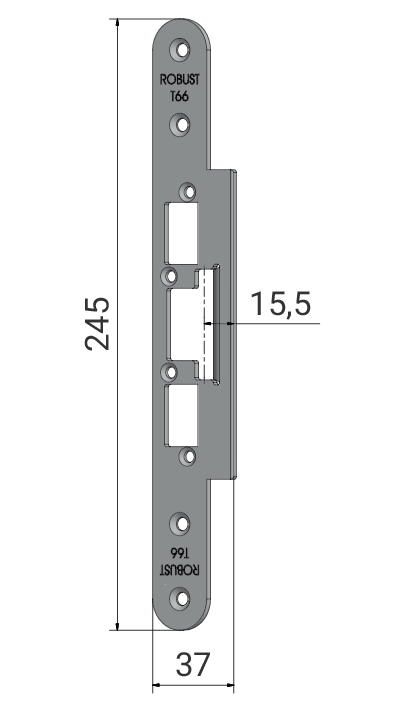 Robust Monteringsstolpe T66