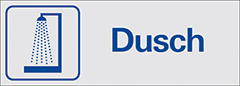 Skylt Dusch