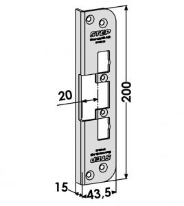 Step Monteringsstolpe ST4005-20 Vinklad