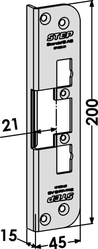 Step Monteringsstolpe ST4005-21 Vinklad