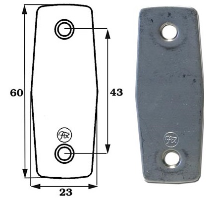Täckbricka 823 Rostfri