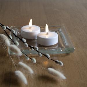 Star Trading Flamme Värmeljus LED 2-Pack Vit 5,5cm