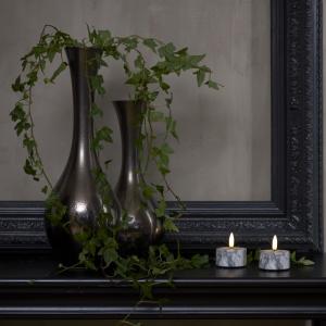 Star Trading Flamme Marble Värmeljus LED 2-Pack Grå