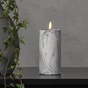 Star Trading Flamme Marble Blockljus LED17,5cm